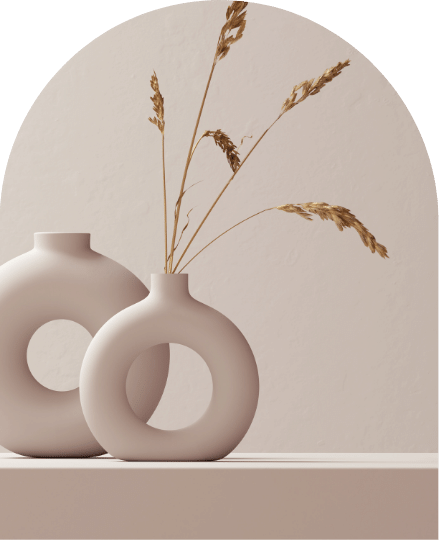 Trennung mit Kindern: Zwei Vasen mit Blume
